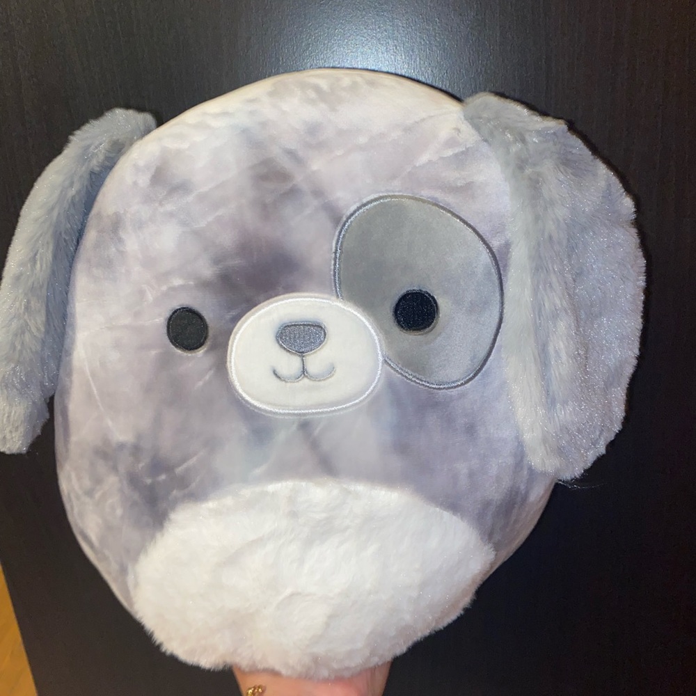 Gustavus the Grey Dog puppy  Squishmallow 12”